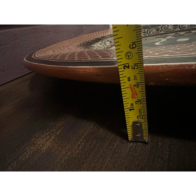 Sculpture Materials Late 20th Century Sun Folk Art Plate From Tonala, Mexico For Sale - Image 7 of 9