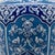 Turkish Handmade Ceramic Palace Vase (50cm) Imperial Blue Rumi Panel Pattern For Sale - Image 3 of 6
