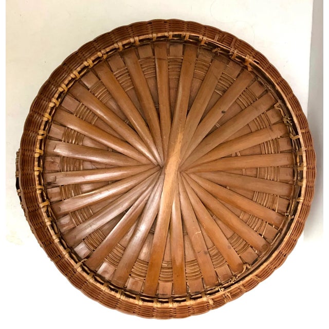 1920s Antique Chinese Sewing Basket With Peking Glass Beads For Sale - Image 5 of 6