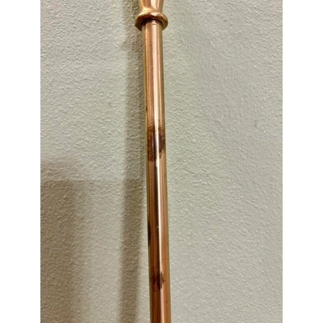1970’s Colonial Revival Brass Fireplace Tools With Paw Foot Gallery Stand For Sale - Image 12 of 12