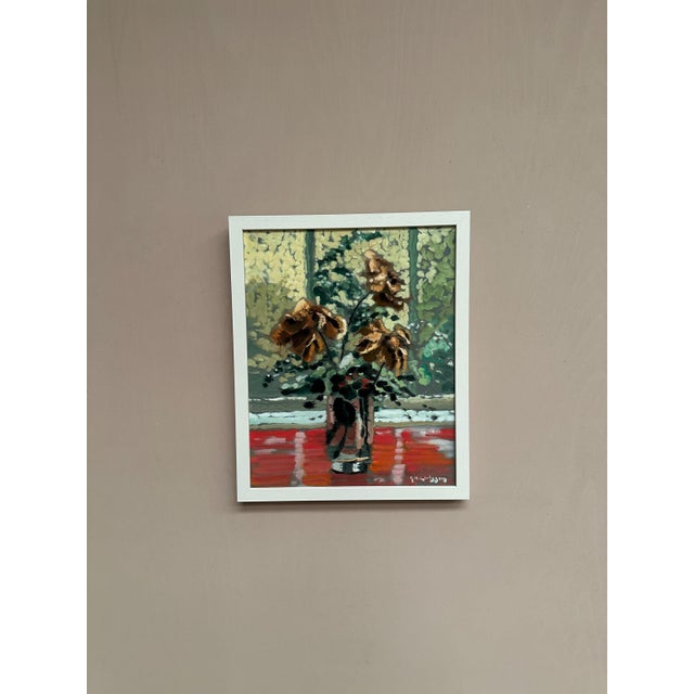 Gustav Herbert Carlsson, Withered Roses, 1950s, Oil on Paper, Framed For Sale - Image 11 of 17