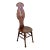 Antique Carved Wood Sewing Chair For Sale