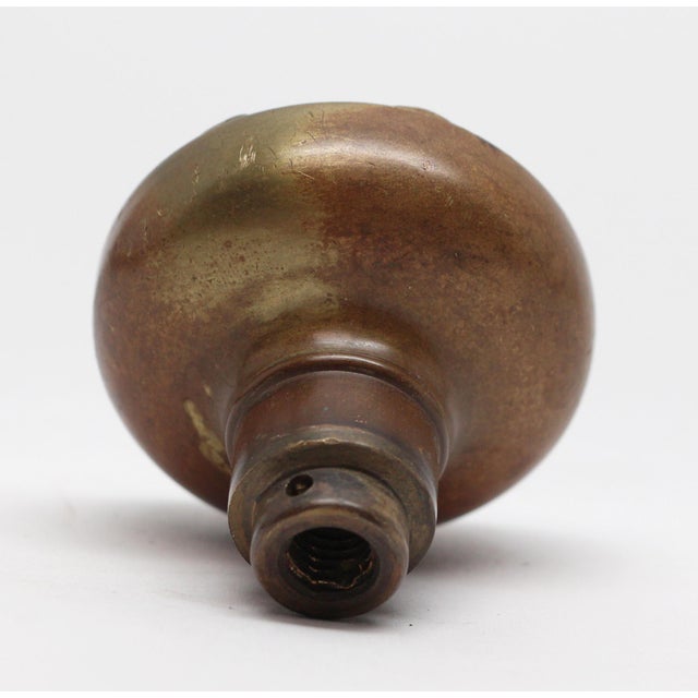 Antique Concentric Cast Bronze Interior Door Knob For Sale - Image 4 of 4