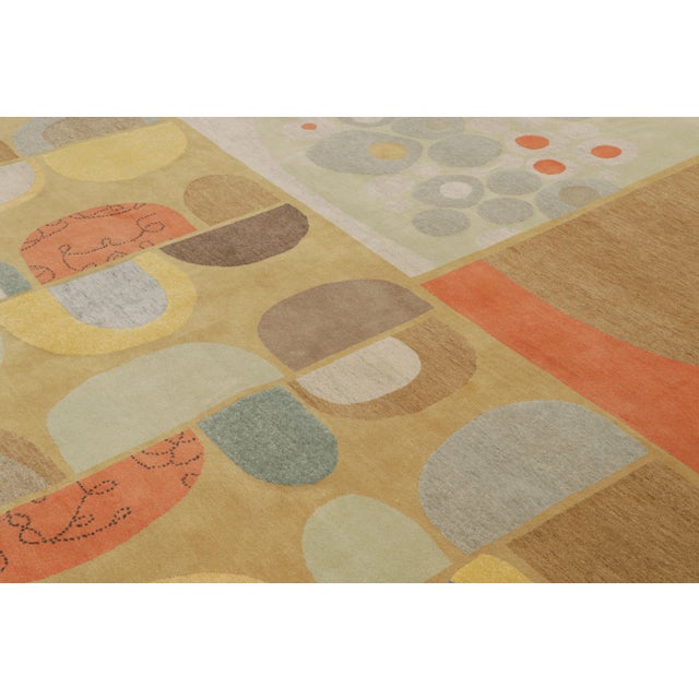 2010s Rug & Kilim X Jenn Ski Mid-Century Modern Style Rug With Geometric Patterns For Sale - Image 5 of 7