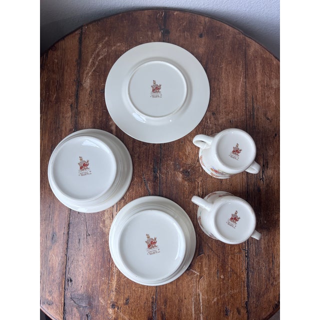 Children's 1980s Royal Doulton Bunnykins Children's Dishes Set, Plate, 2 Bowls and 2 2-Handled Mugs - 5 pcs For Sale - Image 3 of 9