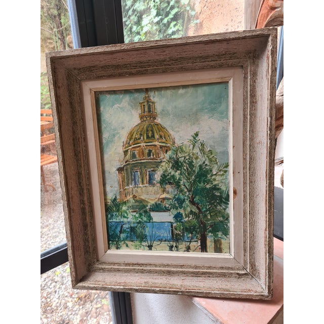 1960s Les Invalides, Paris, Oil Painting on Canvas, 1960s, Framed For Sale - Image 5 of 7