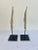 Distressed Neoclassical Wood Carved Wings on Iron Bases, Italy, 1900s For Sale In Los Angeles - Image 6 of 8