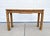 Wood Vintage Basketweave Rattan Console/Writing Table For Sale - Image 7 of 8