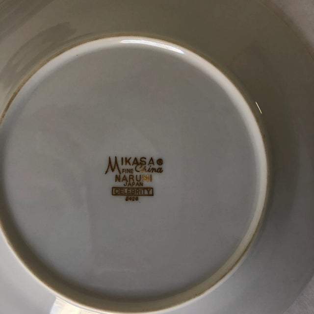 Mid-Century Modern Midcentury Style Mikasa Narumi Celebrity Fina China Set of 6 Salad Plates For Sale - Image 3 of 7