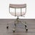 2020s West Elm Modern Upholstered Office Chair With Brass Base and Casters For Sale - Image 5 of 9