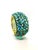 Baroque Bochic “Capri” Vintage Natural Blue Topaz Cuff Set In 18K Gold & Silver For Sale - Image 3 of 9