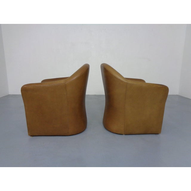 Animal Skin Mid-Century German Leather Cocktail Chairs from Walter Knoll, 1960s, Set of 2 For Sale - Image 7 of 18