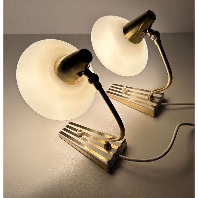 Vintage Bedside Table Lamps, 1950s, Set of 2 For Sale - Image 11 of 18