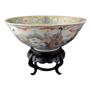 Early 20th Century Chinese Porcelain Auspicious Characters Qilin Bowl