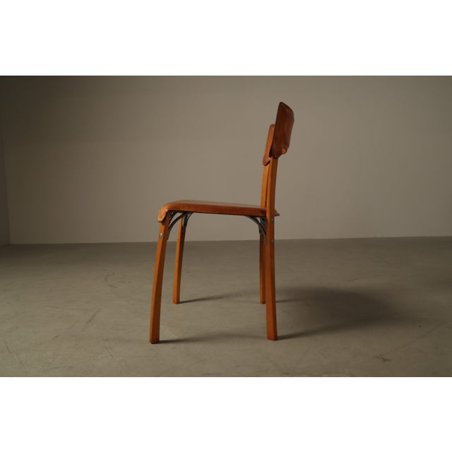 Italian Dining Chairs in Cognac Leather, 1990s, Set of 5 For Sale - Image 11 of 16