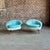 Blue Pair of Asymmetrical Shell Chairs For Sale - Image 8 of 8