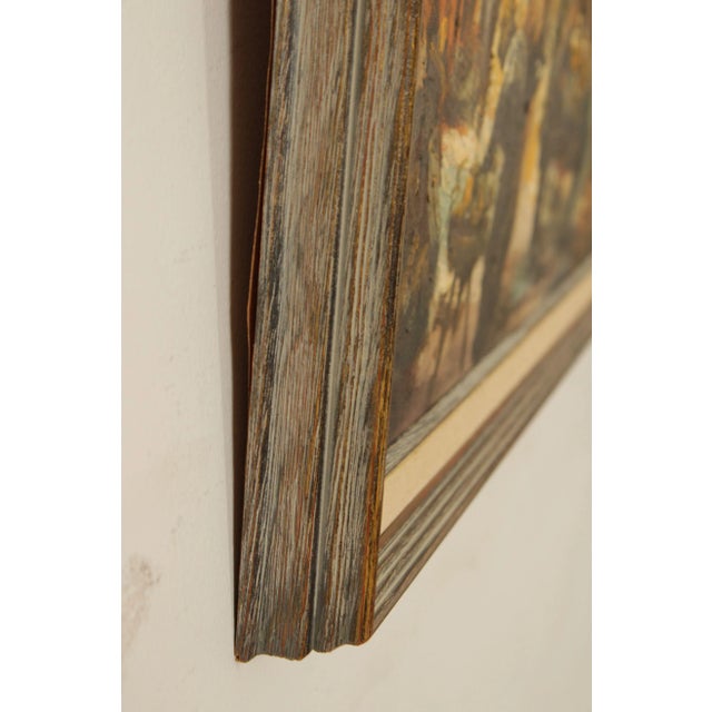 Mid 20th C. European Market Scene Original Painting, Signed For Sale - Image 4 of 13