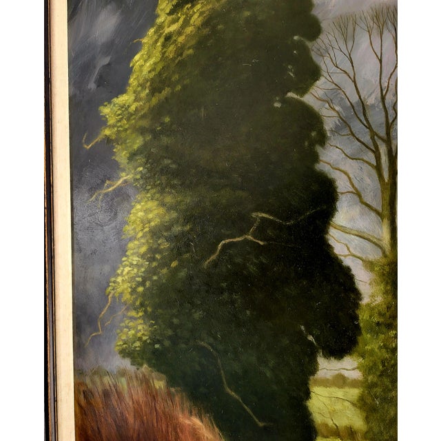 Douglas Wilson, The Great Farmhouse, 1990s, Oil Painting on Canvas, Framed For Sale - Image 3 of 5