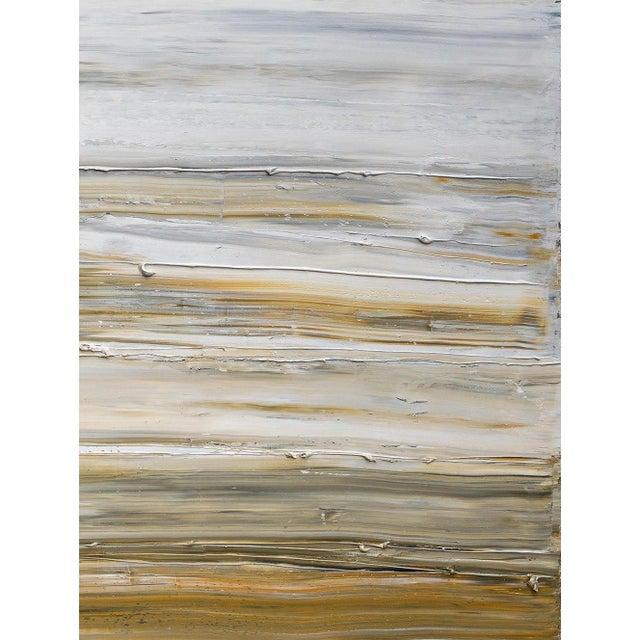 40" by 70" Original Abstract Landscape Painting 'Pacific Palissades' (Los Angeles, Malibu Beach, California), Oil on Canvas / Color Fields For Sale - Image 6 of 7