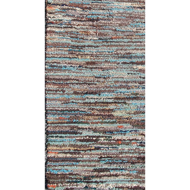 Antique hooked runner with variegated design. Keivan Woven Arts / rug L11-0904, country of origin / type: United States /...