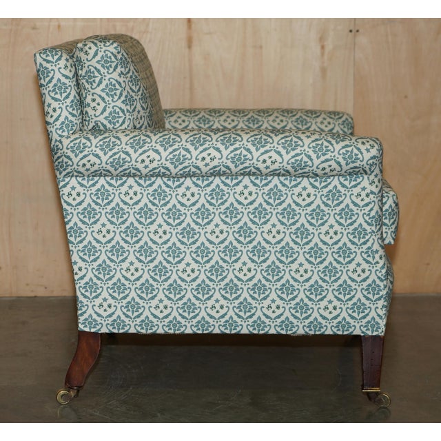 Easy Armchair in Ticking Fabric For Sale - Image 15 of 18