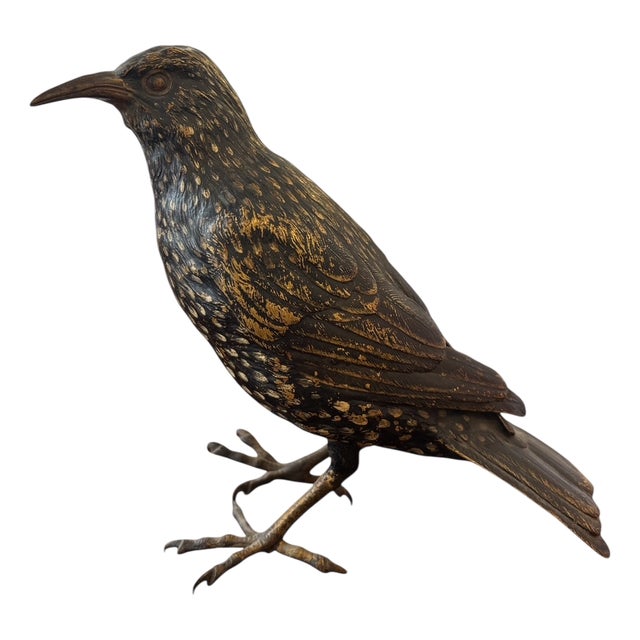 Viennese Bronze Animal Figure Bird Star from F. X. Bergmann For Sale