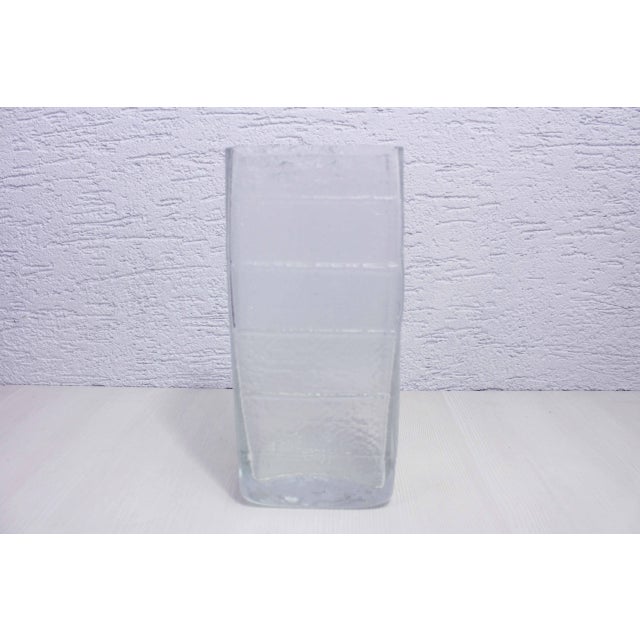 Glass Vase by Christer Sjögren for Lindshammar Glasbruk, 1970s For Sale - Image 11 of 12