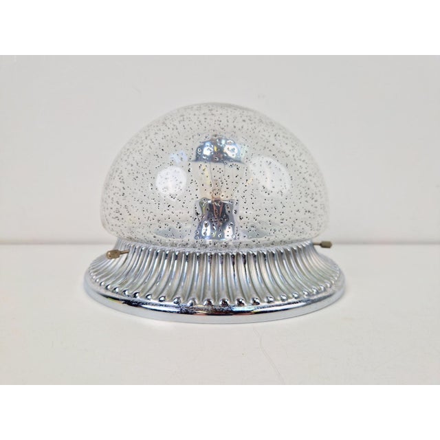 Vintage Ceiling Lamp in Chrome and Glass from Hillebrand Lighting, 1960s For Sale - Image 4 of 11