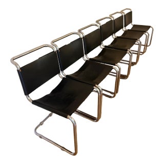 Six Vintage Knoll/Breuer Cesca Armchairs For Sale