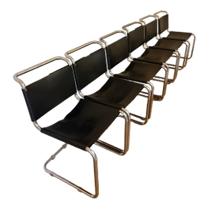 Six Vintage Knoll/Breuer Cesca Armchairs