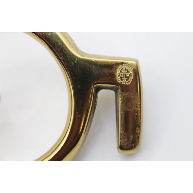 Brass Circa 1970s Pair of Single Light Brass Wall Sconces by Virginia Metalcrafters For Sale - Image 8 of 9