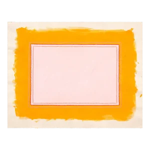 Marigold and Pink Abstract Print by Keating Snyder