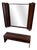 Vintage Norwegian Mirror with Cabinet, 1970s For Sale