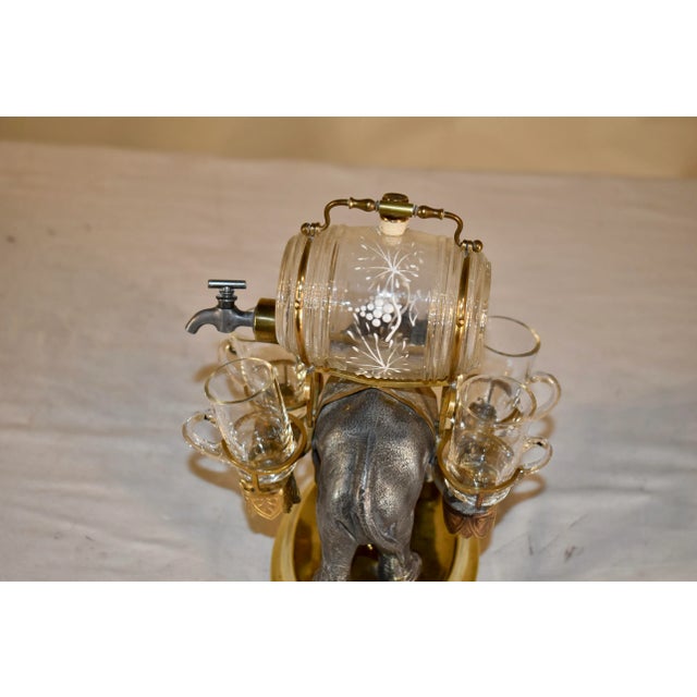 French Provincial 19th Century Patinated Bronze Tantalus For Sale - Image 3 of 7