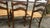 Textile Set of 6 Vintage Ladder Back Dining Chairs With Rush Seats, French Country Cottage Style For Sale - Image 7 of 18