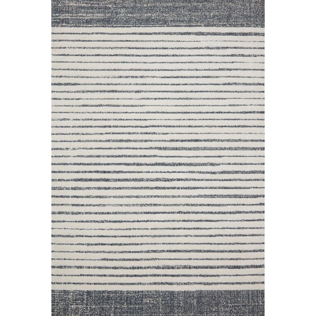 Loloi II Hagen Rug, White / Ocean - 2'-7" x 7'-8" For Sale