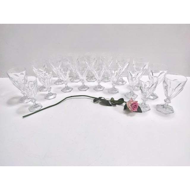 Made in Sweden by Kosta Boda, 1970s. These high-quality drinking glasses are made in solid cut crystal, in the style of...