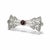 1930s 1930s Platinum and White Gold Diamond Bow Brooch With Burma Ruby Center For Sale - Image 5 of 8