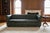 Olive 1960s Distressed Olive Green Chesterfield Leather Sofa With Tufted Back & Bun Feet For Sale - Image 8 of 12