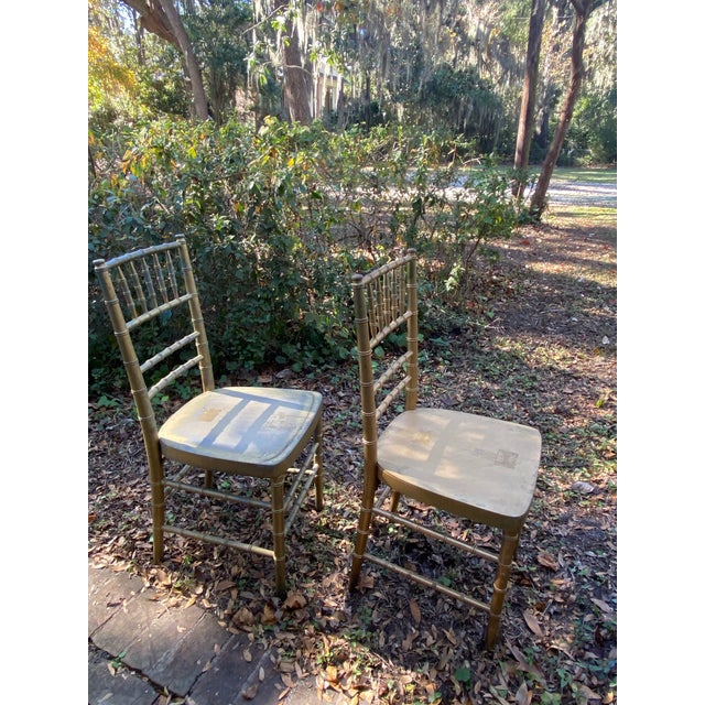 Shelby Williams Vintage Shelby Williams Chiavari Chairs - Set of 4 For Sale - Image 4 of 11