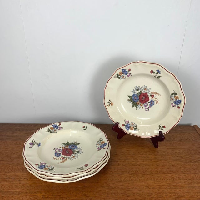 Agreste Soup Plates from Sarreguemines, 1920s/1950s, Set of 4 For Sale - Image 13 of 13