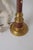 Large Hollywood Regency Leather and Brass Table Lamp, 1960s For Sale - Image 9 of 18