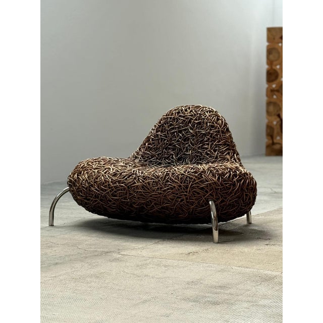 Rattan Wicker Nest Chair from Udom Udomsrianan & Planet 2001, Thailand, 2000s For Sale - Image 10 of 14