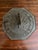 A stunning vintage iron garden sundial reading "Tempus Fugit," which translated from Latin means "Time Flies." USA, Late...