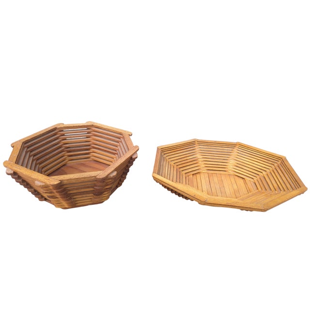 Vintage Popsicle Stick Folk Art Decorative Bowl For Sale - Image 15 of 15