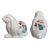 Italian Hand-Painted Bunnies , Pair For Sale