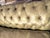 Avery Boardman Designer Green Leather Chesterfield Loveseat For Sale In New York - Image 6 of 8