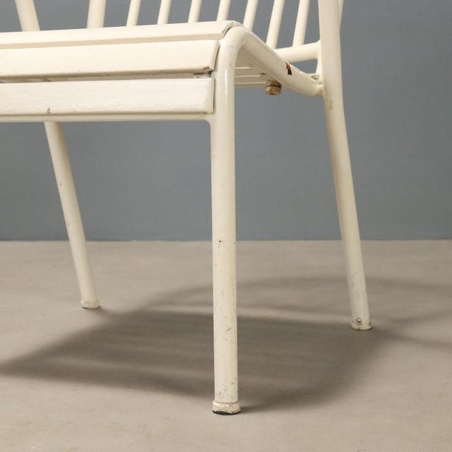 Metal Vintage White Metal Chairs, 1970s, Set of 2 For Sale - Image 7 of 9