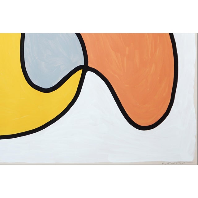 2026, Cartoon Mobile, Mid Century Modern Shapes in Playful Palette, Abstract Painting Diptych on Watercolor Paper by Ryan Rivadeneyra For Sale - Image 9 of 10