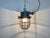 Industrial Grey Cast Iron Cage Pendant Light, 1960s For Sale - Image 9 of 14